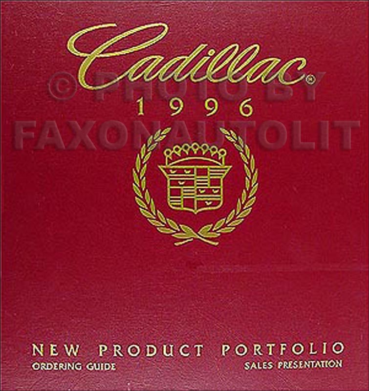 1996 Cadillac Product Portfolio - Data Book and Color & Upholstery Album