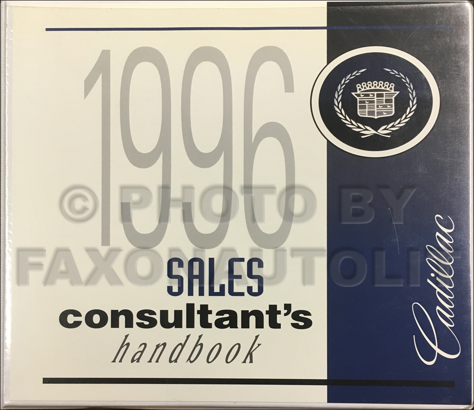 1996 Cadillac Sales Consultant Product Guide Original Canadian