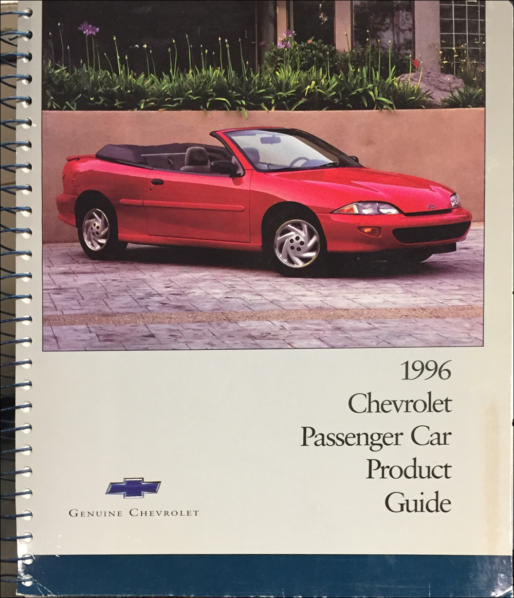 1996 Chevrolet Car Color & Upholstery Dealer Album/Data Book Original