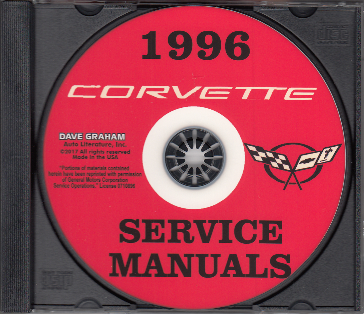 1996 Chevrolet Corvette Preliminary Service Manual on CD-ROM