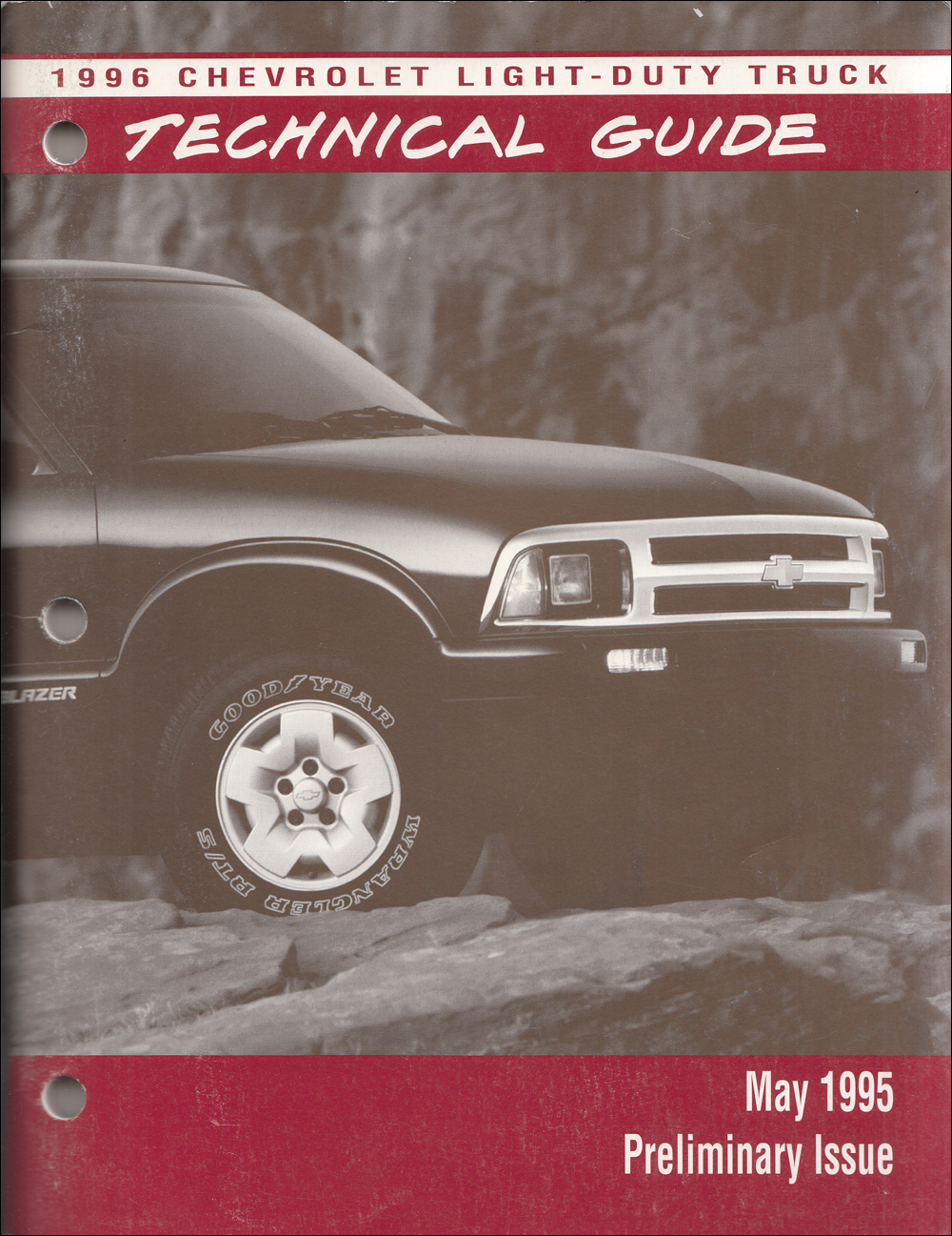 1996 Chevrolet Truck Technical Guide Dealer Album Original Preliminary
