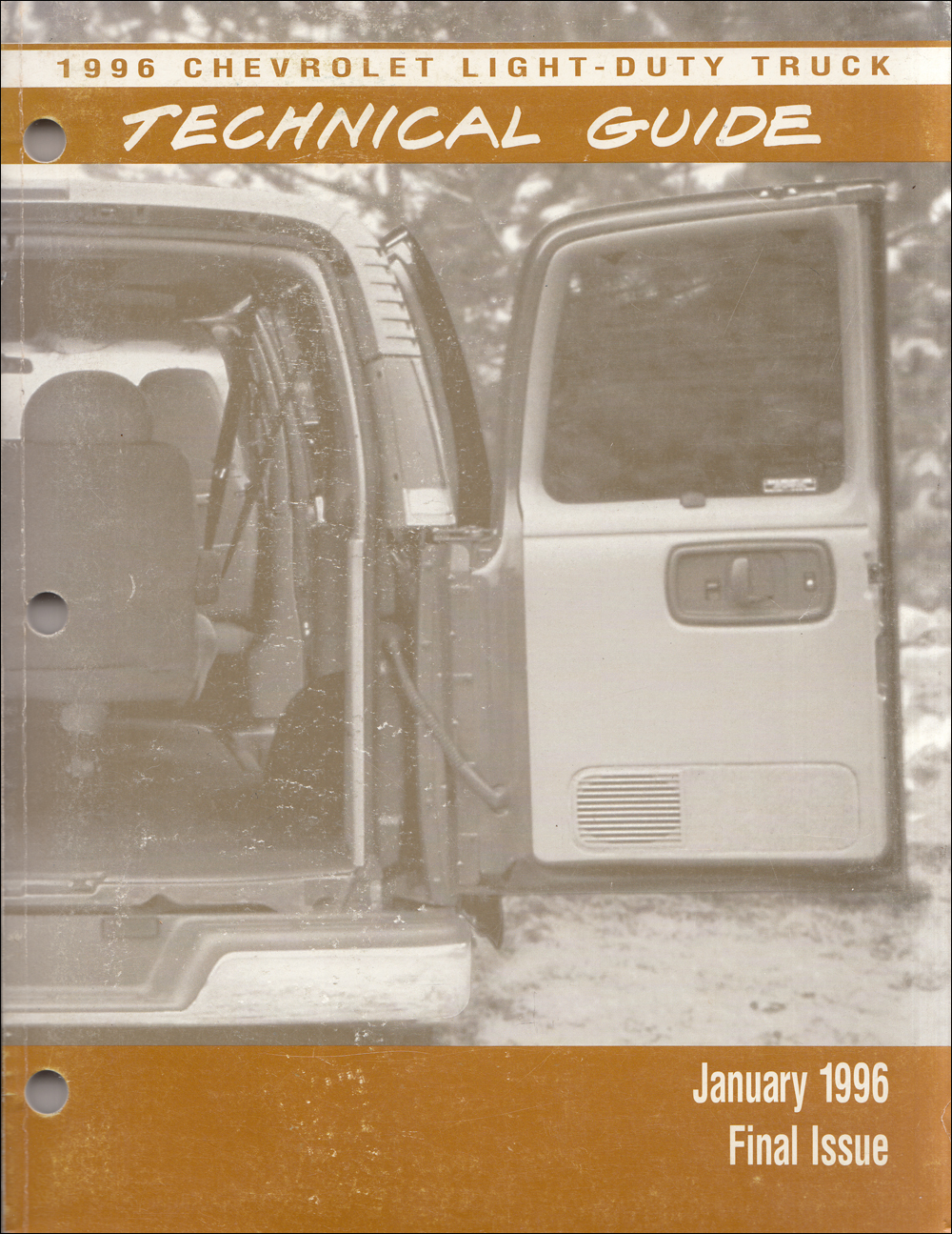 1996 Chevrolet Truck Technical Guide Dealer Album Original Final Issue