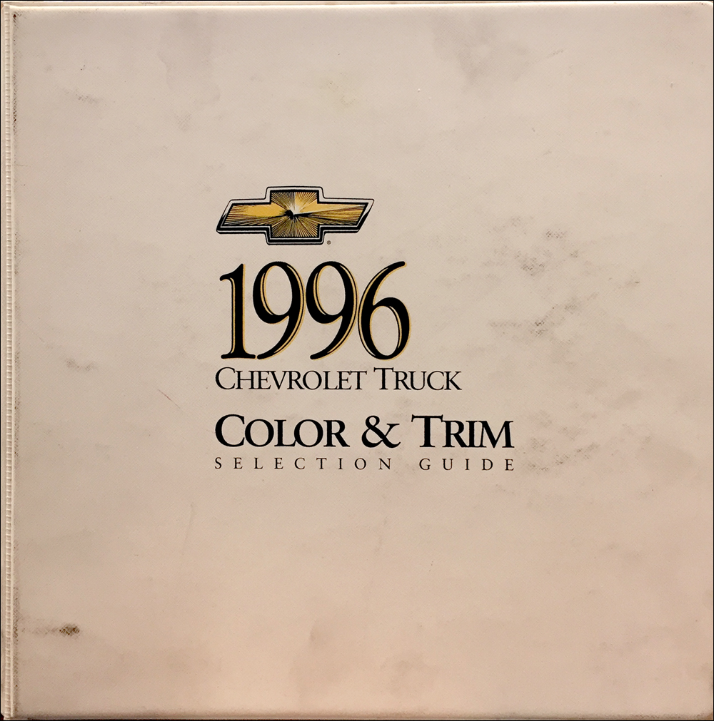 1996 Chevrolet Truck Color and Upholstery Dealer Album Original