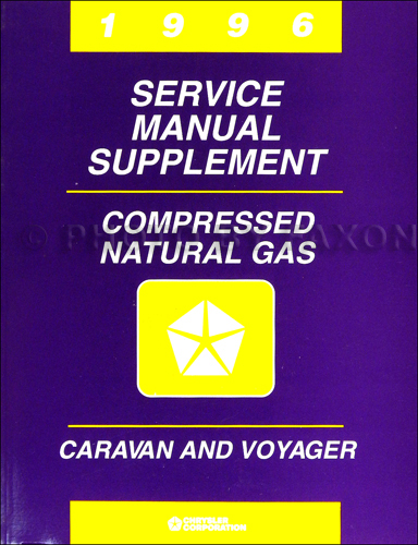 1996 Dodge Caravan & Voyager CNG Compressed Natural Gas Shop Manual Supp.