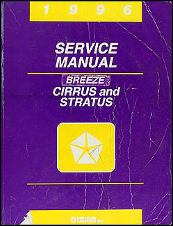 1996 Cirrus, Stratus, & Breeze Shop Manual Original 