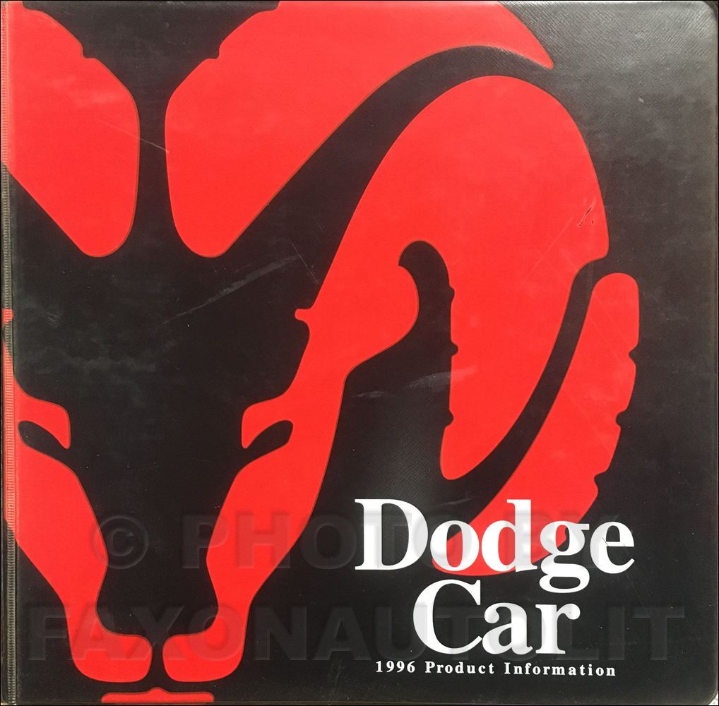 1996 Dodge Car Data Book and Color & Upholstery Album