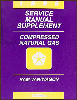 1996 Dodge Ram Van/Wagon Compressed Natural Gas Repair Shop Manual Supp.