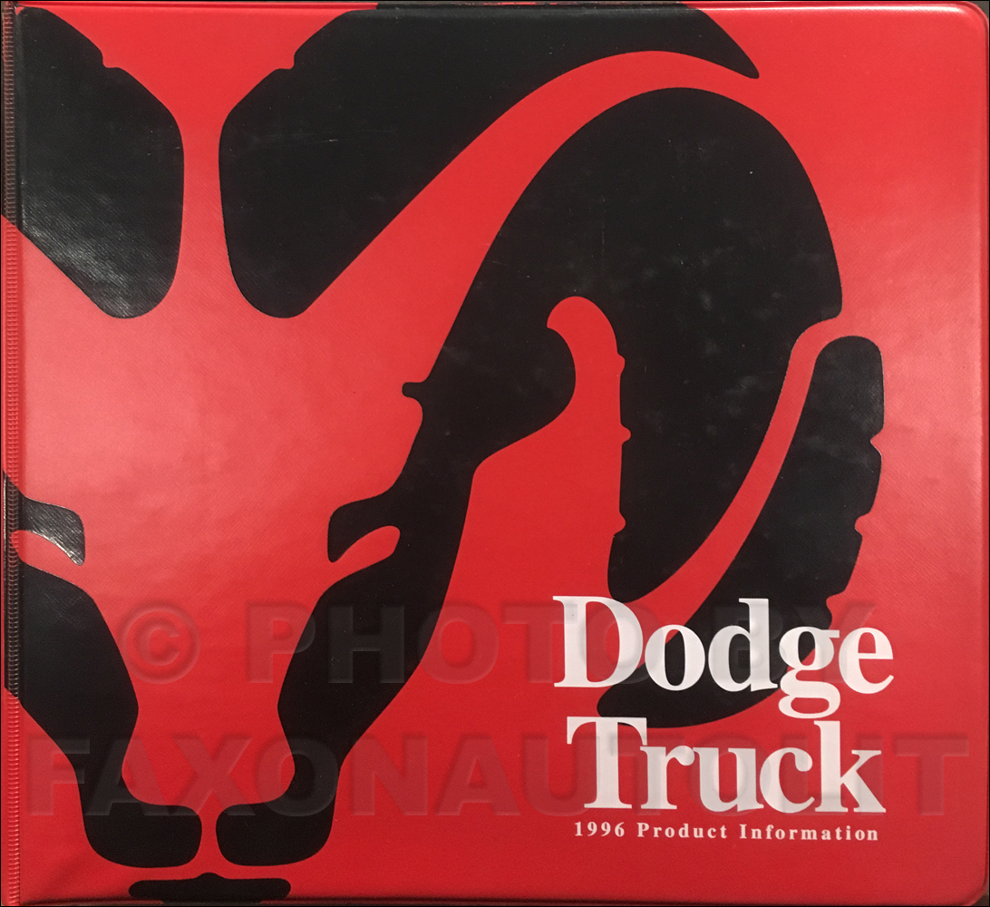 1996 Dodge Truck Data Book and Color & Upholstery Album Original