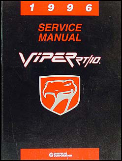 1996 Viper RT/10 Repair Manual Original 