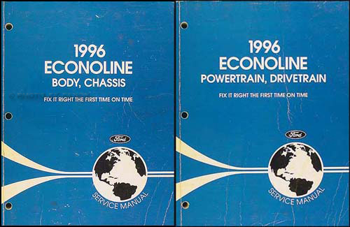 1996 Ford Econoline Van and Club Wagon Repair Shop Manual Set Original