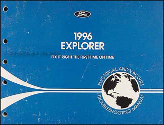 1996 Ford Explorer Electrical & Vacuum Troubleshooting Manual Original