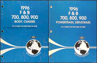 1996 Ford F and B 700 through 900 Medium/Heavy Truck Repair Shop Manual Set