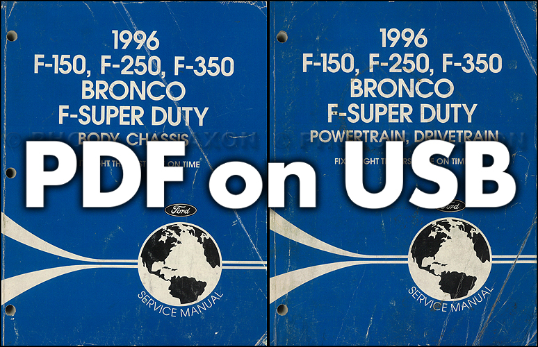 1979 Ford Truck CD Shop Manual 79 F100-350 Pickup Bronco and Van