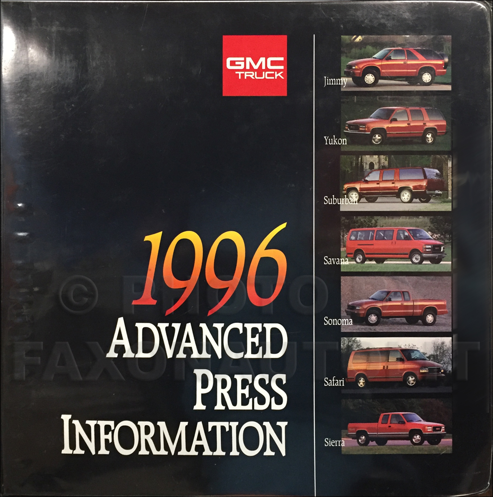 1996 GMC Advanced Press Kit Original