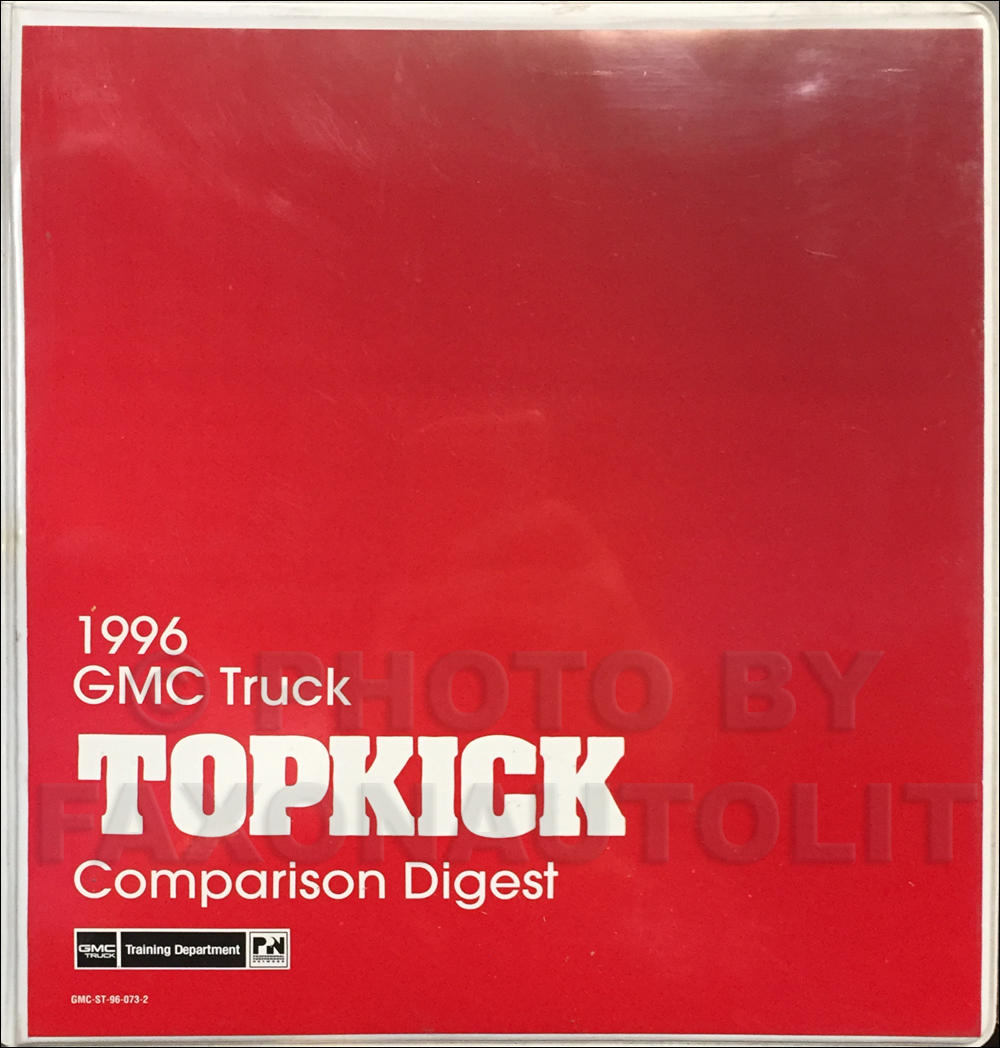 1996 GMC Topkick Competitive Comparison Dealer Album Original