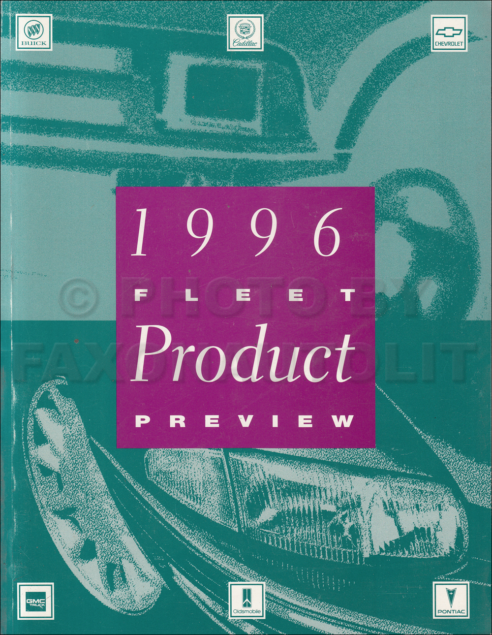 1996 General Motors Fleet Product Preview Dealer Album Original