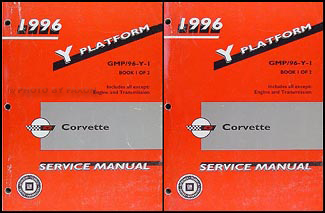 1996 Chevrolet Corvette Repair Manual Original 2 Volume Set 