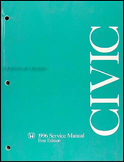 1996 Honda Civic Repair Manual Original 