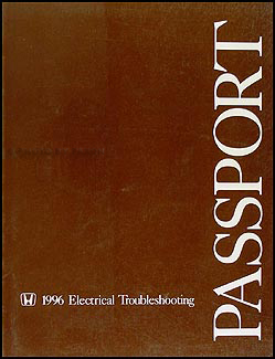 1996 Honda Passport Electrical Troubleshooting Manual Original 
