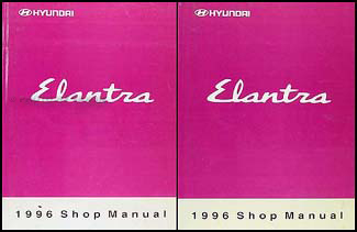 1996 Hyundai Elantra Shop Manual Original 2 Vol. Set 