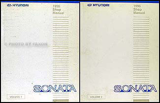 1996 Hyundai Sonata Shop Manual Original 2 Volume Set