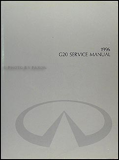 1996 Infiniti G20 Repair Manual Original 