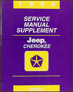 1996 Jeep Cherokee Repair Manual Supplement Original 
