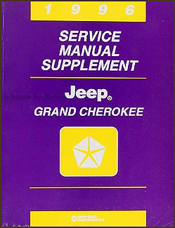 1996 Jeep Grand Cherokee Repair Manual Supplement Original 