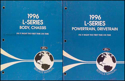 1996 Ford L-Series 8000, 9000 Repair Manual Original 2 Volume Set 