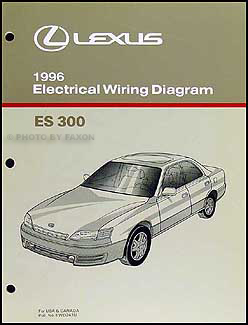 1996 Lexus ES 300 Wiring Diagram Manual Original