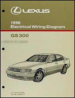 1996 Lexus GS 300 Wiring Diagram Manual Original