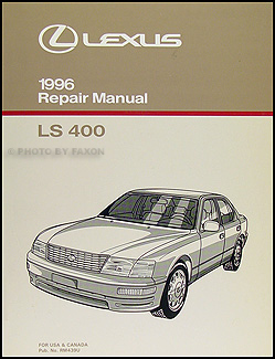 1996 Lexus LS 400 Repair Manual Original 