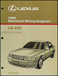 1996 Lexus LS 400 Wiring Diagram Manual Original