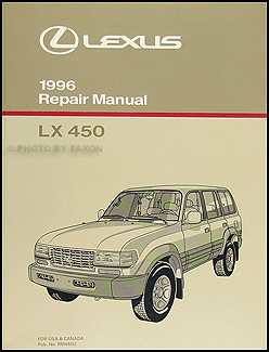 1996 Lexus LX 450 Repair Manual Original