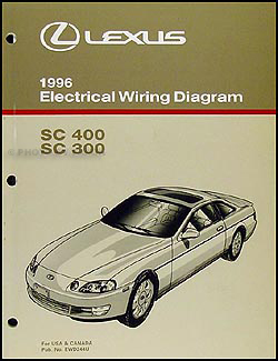 1996 Lexus SC 300/400 Wiring Diagram Manual Original