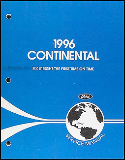 1996 Lincoln Continental Shop Manual Original