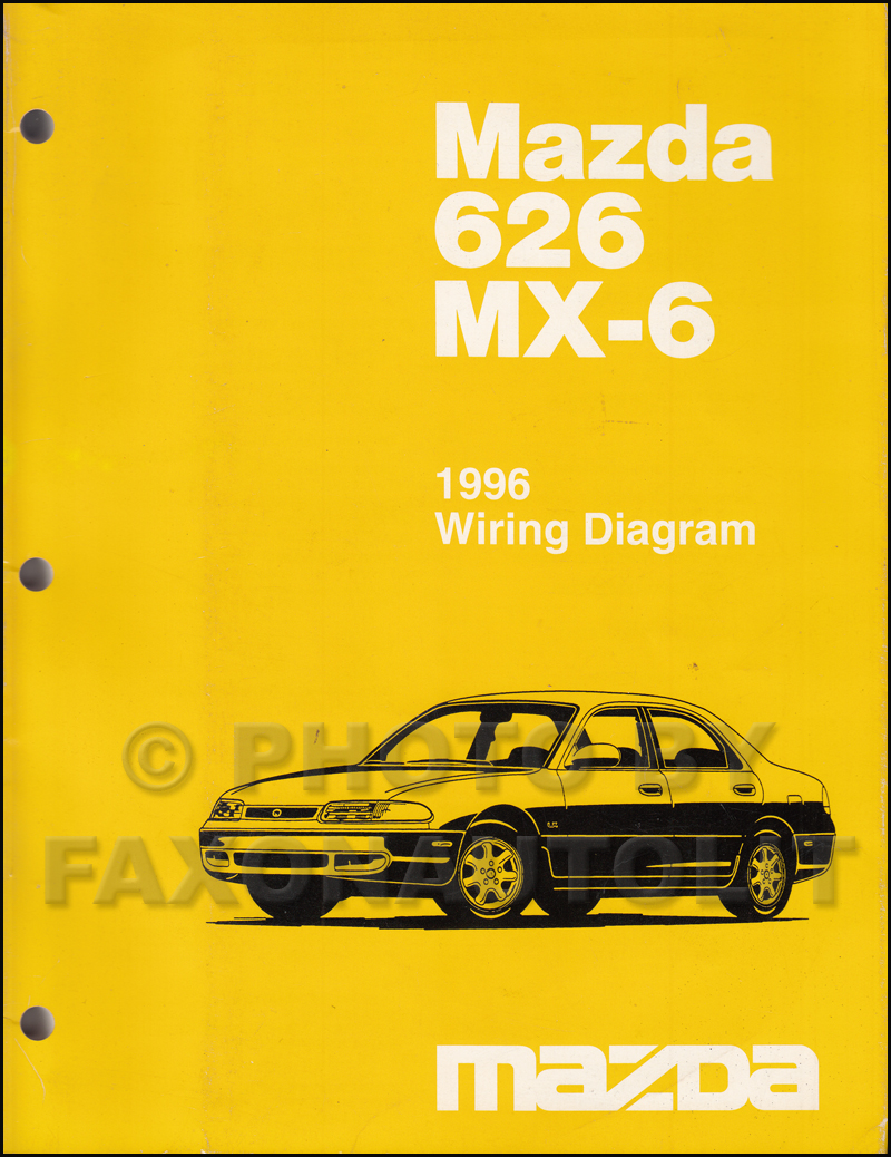 1996 Mazda 626 and MX-6 Wiring Diagram Manual Original