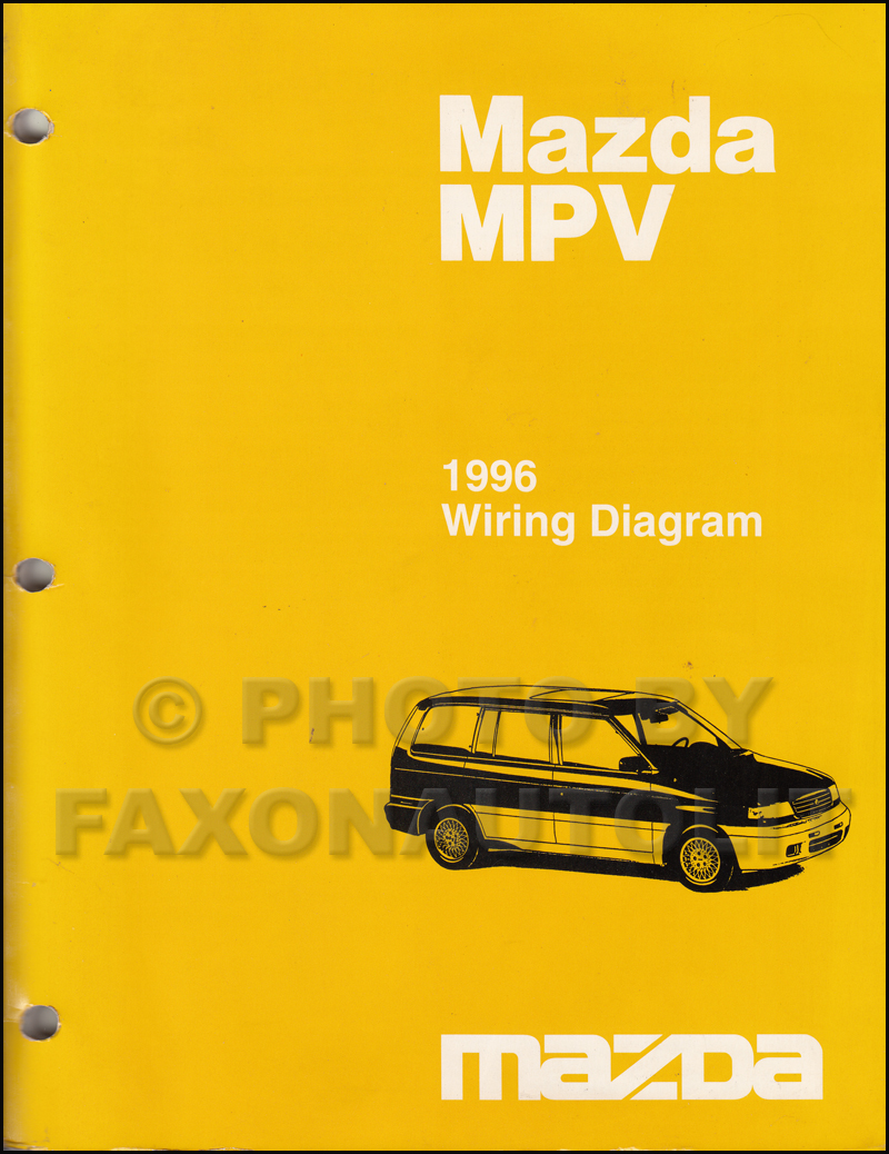 1996 Mazda MPV Wiring Diagram Manual Original