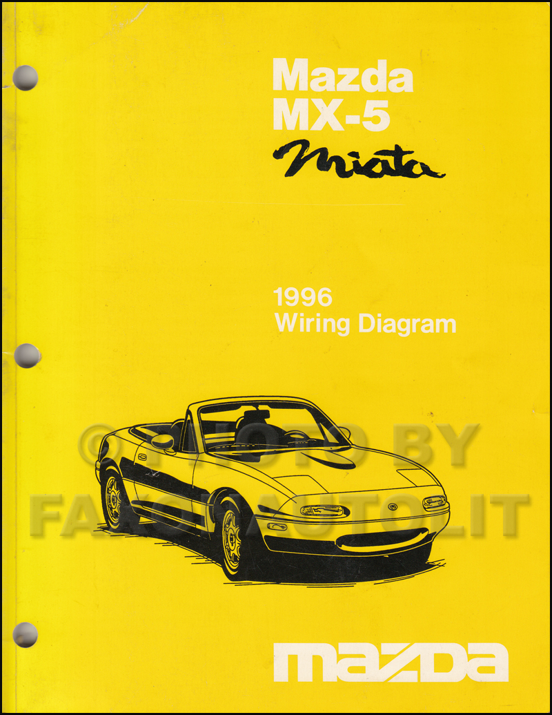 1996 Mazda MX-5 Miata Wiring Diagram Manual Original