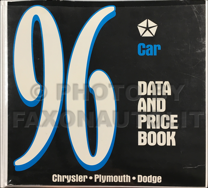 1996 MoPar Data Book Dealer Album Original Canadian