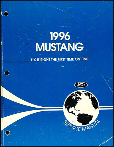 1996 Ford Mustang Shop Manual Original 