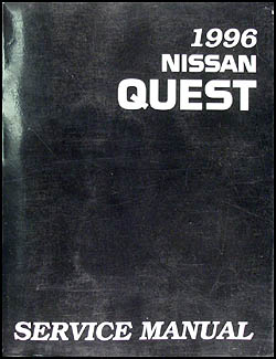 1996 Nissan Quest Van Repair Manual Original