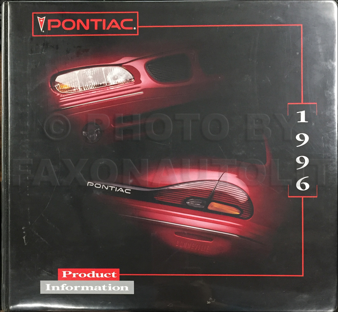 1996 Pontiac Color & Upholstery Dealer Album and Data Book Original