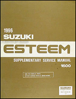 1996 Suzuki Esteem Repair Manual Supplement Original