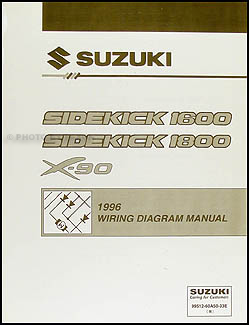 1996 Suzuki Sidekick 1600 and Sport 1800 X-90 Wiring Diagram Manual