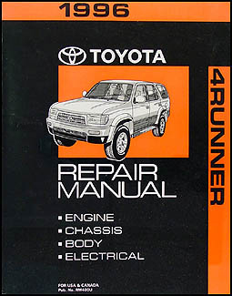 1996 Toyota 4Runner Repair Manual Original