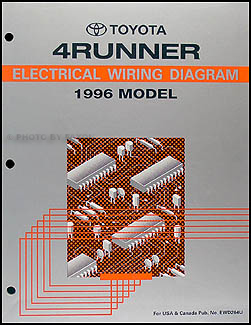 1996 Toyota 4Runner Wiring Diagram Manual Original