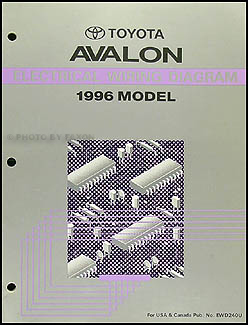 1996 Toyota Avalon Wiring Diagram Manual Original