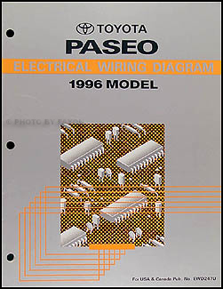 1996 Toyota Paseo Wiring Diagram Manual Original