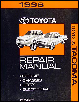 1996 Toyota Tacoma Repair Manual Original